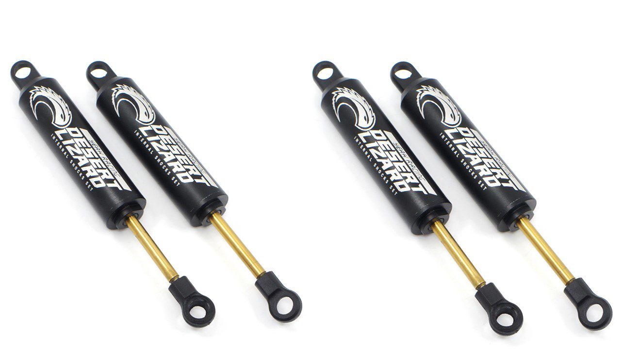 alloy shocks 120mm two stage internal spring damper 120mm black for 1:10 rc crawlers