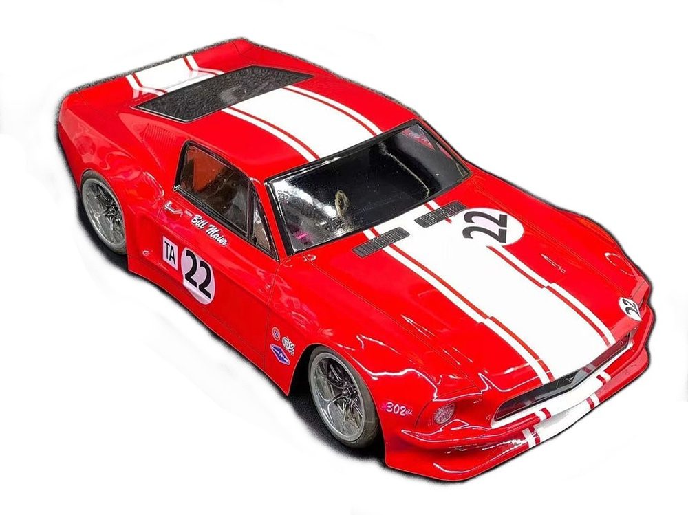 1:10 rc clear body shell classic 1968 mustang. 200mm width