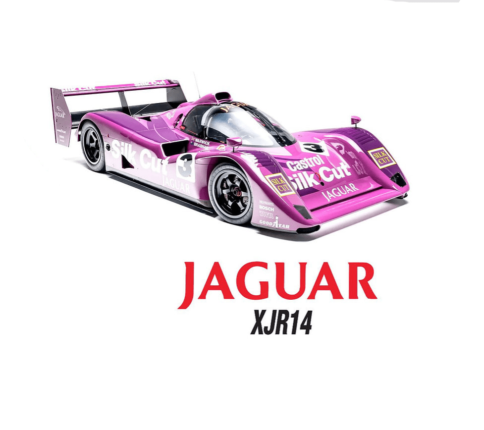 1:10 rc clear body shell jaguar xjr14 to fit tamiya croup c & f1 car 205mmx270mm